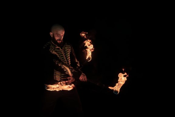 Spectacle de feu Moselle, jongleurs de feu