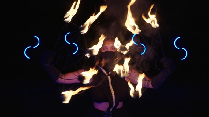 Spectacle de feu Moselle, spectacle LED Grand Est